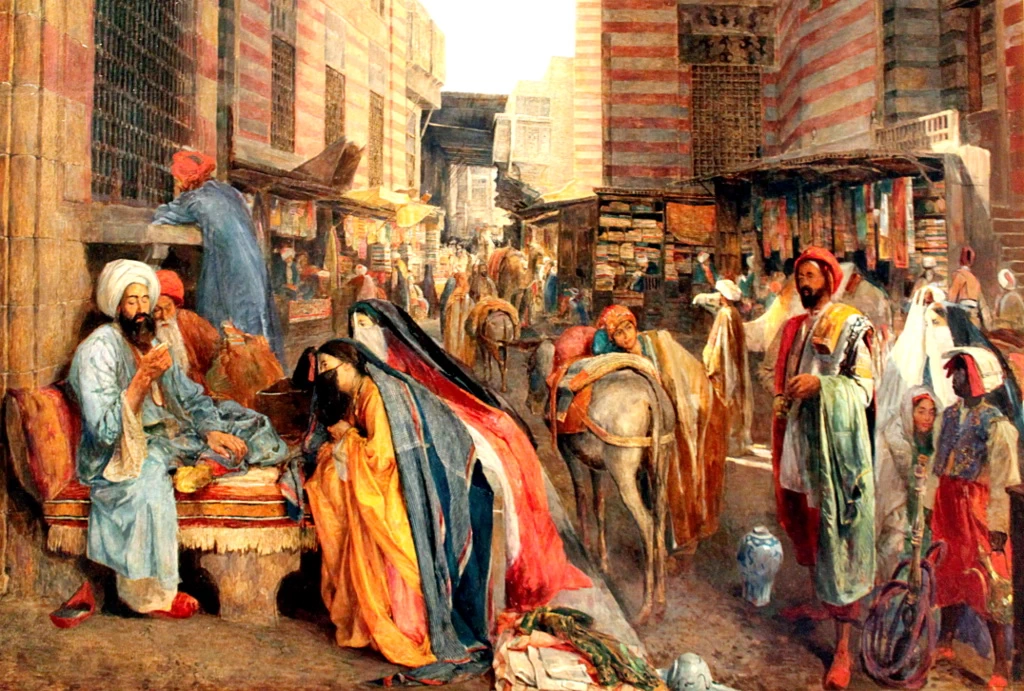 La via e la moschea al Ghouri al Cairo - Louvre, Parigi